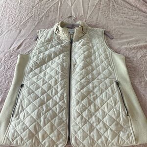 Hawthorne Quilted Light Vest-Crème